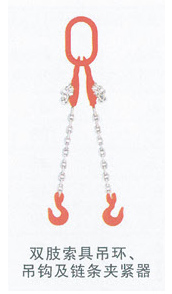 双肢索具吊环、吊钩及链条夹紧器
